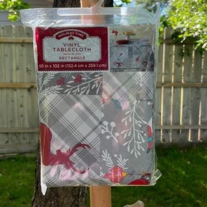 Holiday Time Vinyl Tablecloth